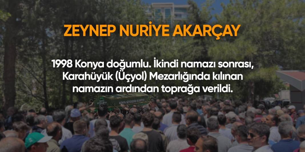 Konya'da bugün vefat edenler | 26 Temmuz 2024 7